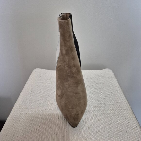 Tri-colour Faux Suede Booties - Picture 3 of 14